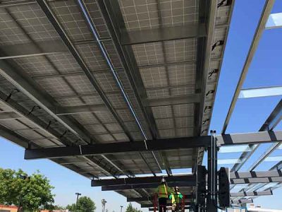 Commercial Solar Roof Installation